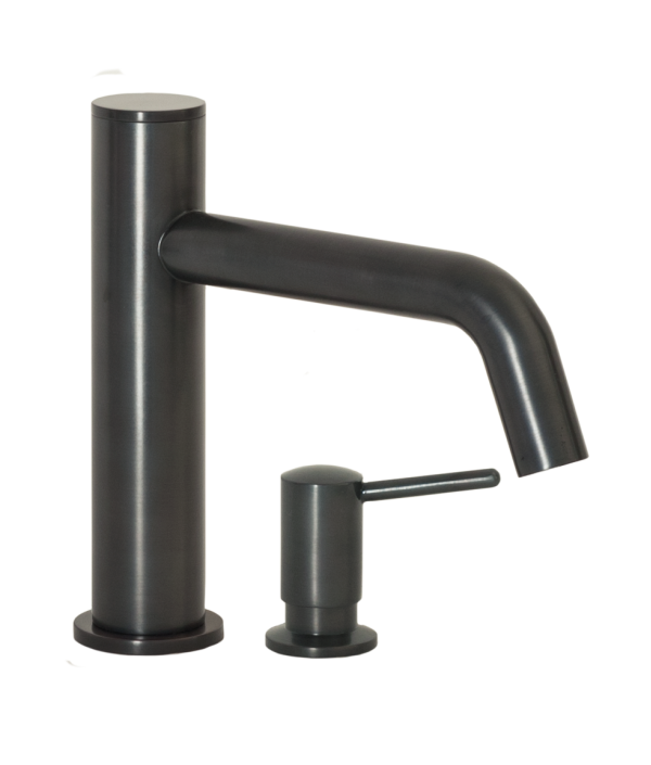 FA-3280S Automatic Faucet with 8” Spout Reach and Manual Soap Dispenser in Oil Rubbed Bronze
