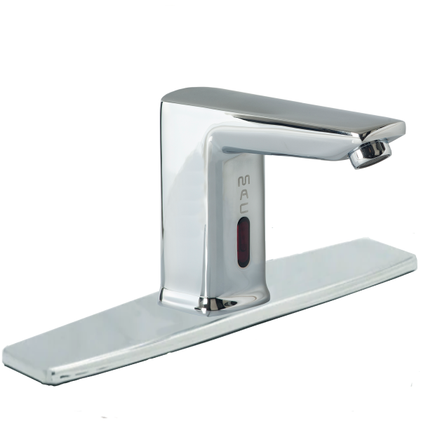 FA444-22DL MAC Square Touch-Free Faucet with 8" Deck Plate