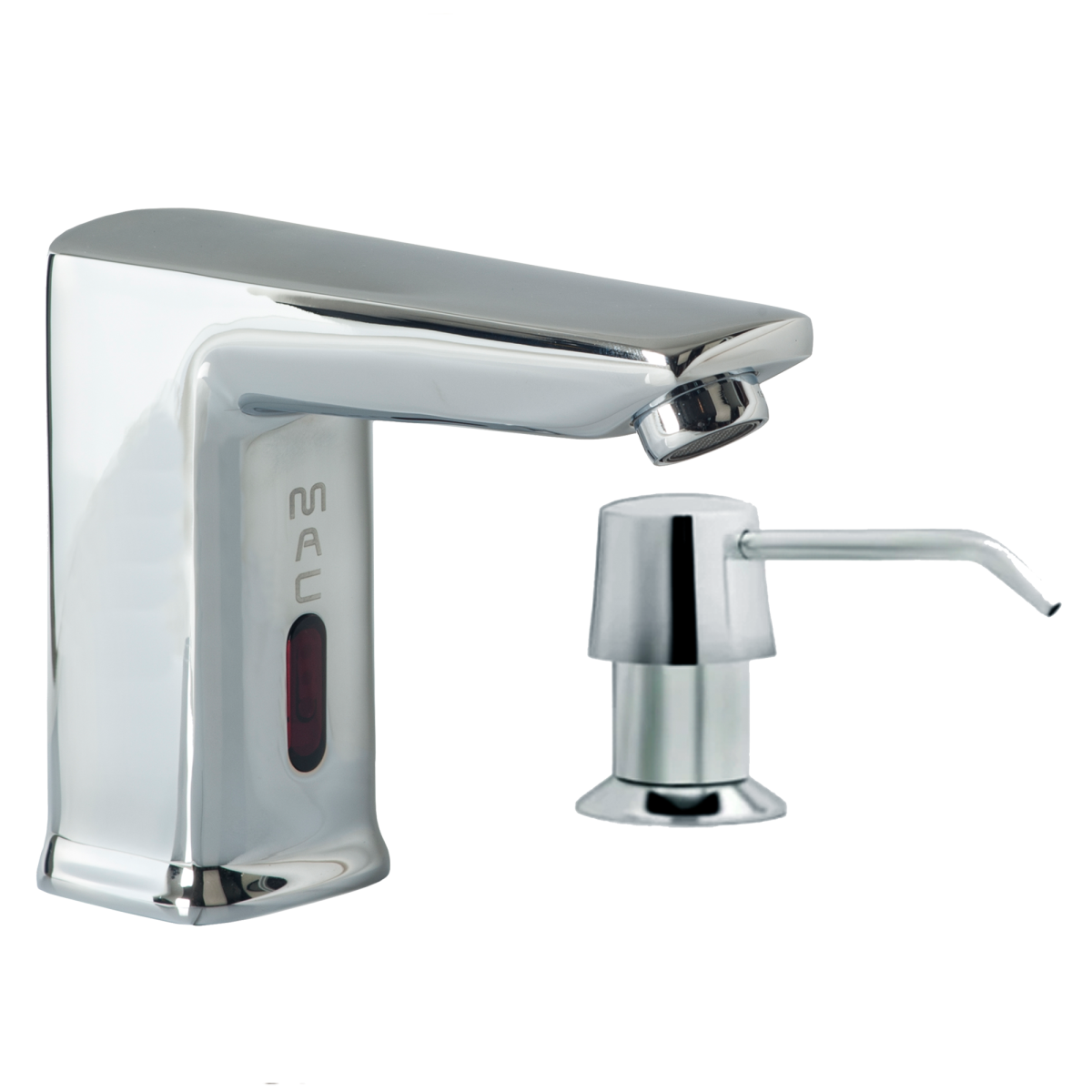 FA444-22S MAC Square Touch-Free Faucet with Manual Soap Dispenser
