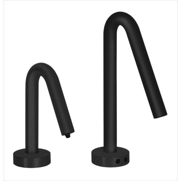 MP1400 Matching Electronic Faucet and Electronic Soap Dispenser in Matte Black