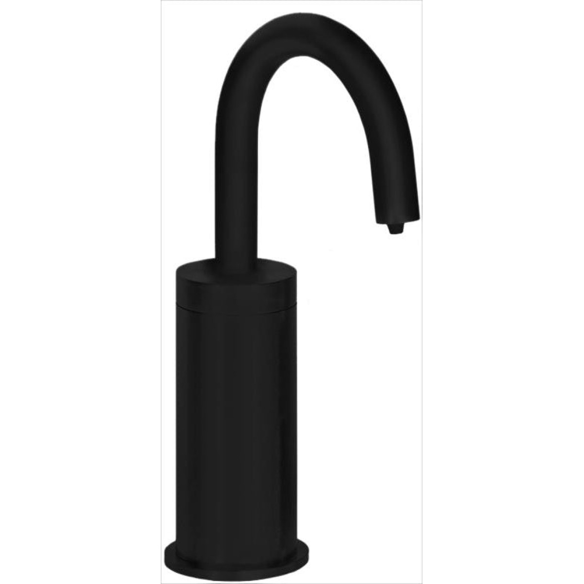 PYOS-1105 Sensor Soap Dispenser for Vessel Bowl Sinks in Matte Black With 5" Riser