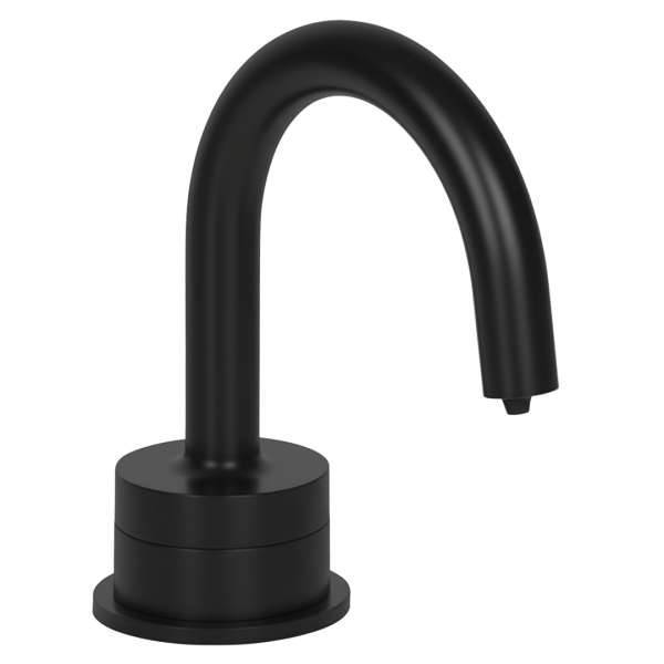 PYOS-1101 Sensor Soap Dispenser for Vessel Bowl Sinks in Matte Black With 1" Riser
