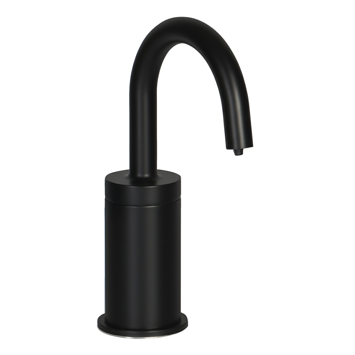 PYOS-1104 Sensor Soap Dispenser for Vessel Bowl Sinks in Matte Black With 4" Riser