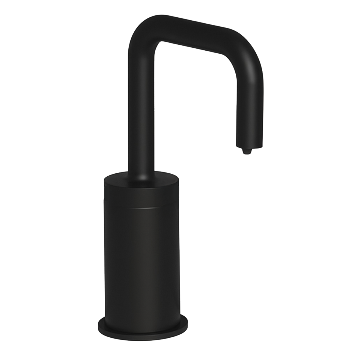 PYOS-1204 Automatic Soap Dispenser for Vessel Sinks in Matte Black With 4" Riser