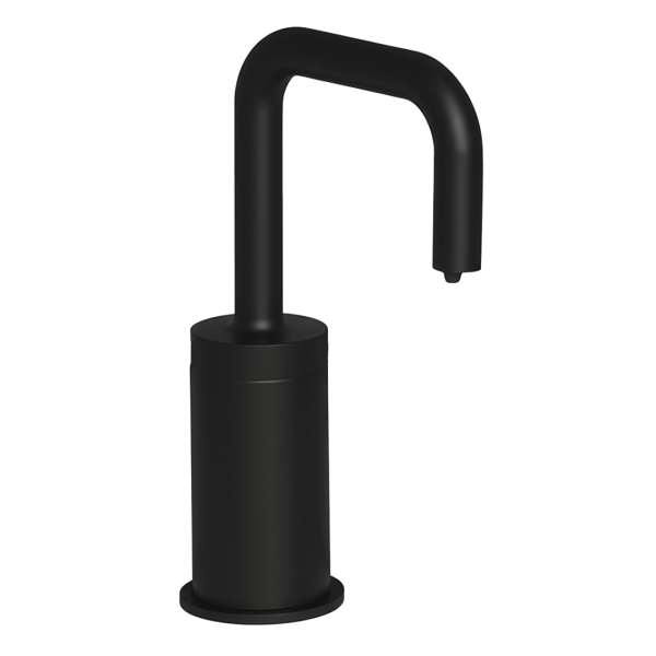 PYOS-1204 Automatic Soap Dispenser for Vessel Sinks in Matte Black With 4" Riser