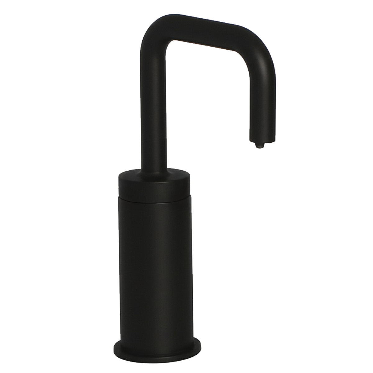 PYOS-1205 Automatic Soap Dispenser for Vessel Sinks in Matte Black With 5" Riser