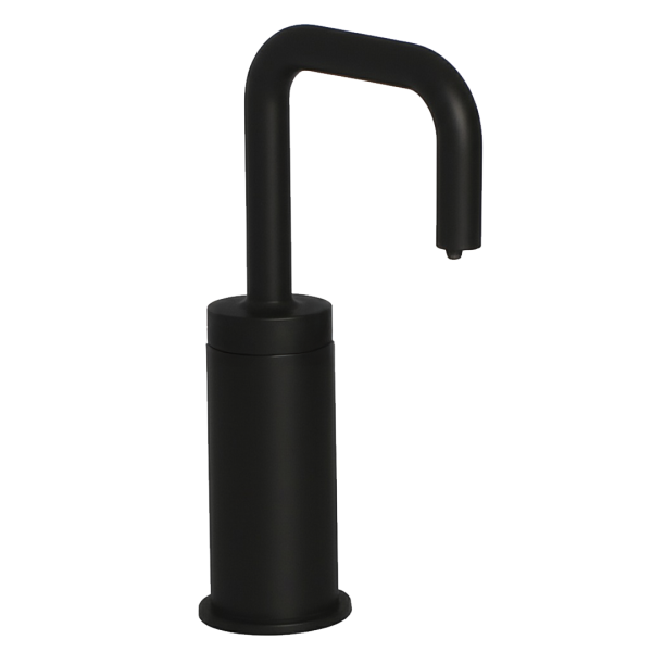 PYOS-1205 Automatic Soap Dispenser for Vessel Sinks in Matte Black With 5" Riser