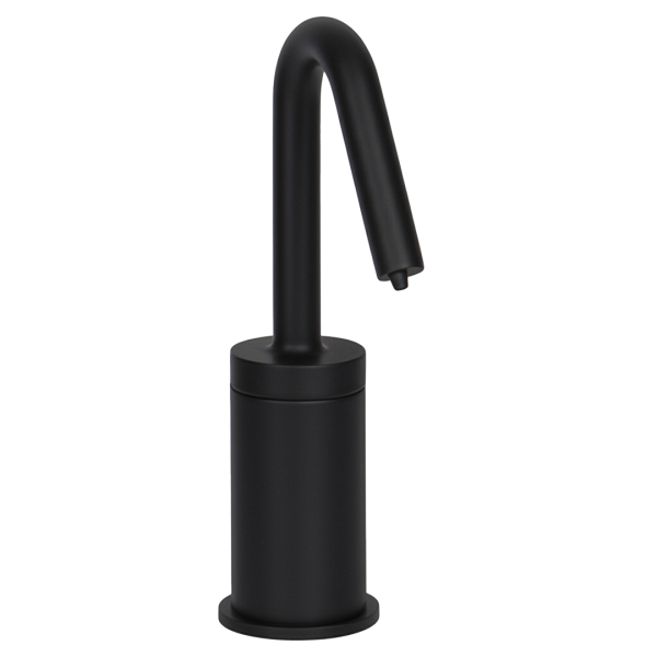 PYOS-1404 Electronic Soap Dispenser for Vessel Sinks in Matte Black With 4" Riser