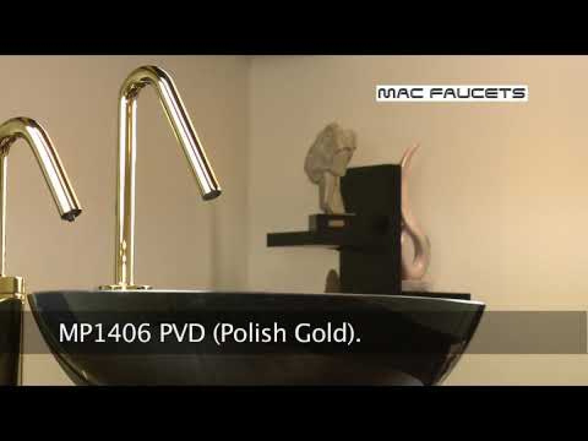MP1406 Matching Electronic Faucet and Electronic Soap Dispenser in Matte Black With 6" Riser