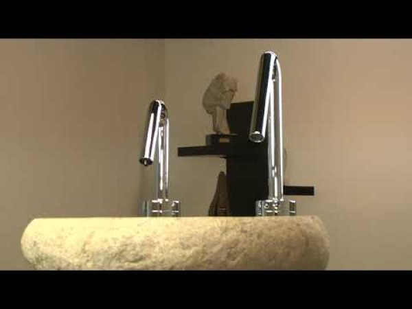MP1405 Matching Electronic Faucet and Electronic Soap Dispenser With 5" Riser