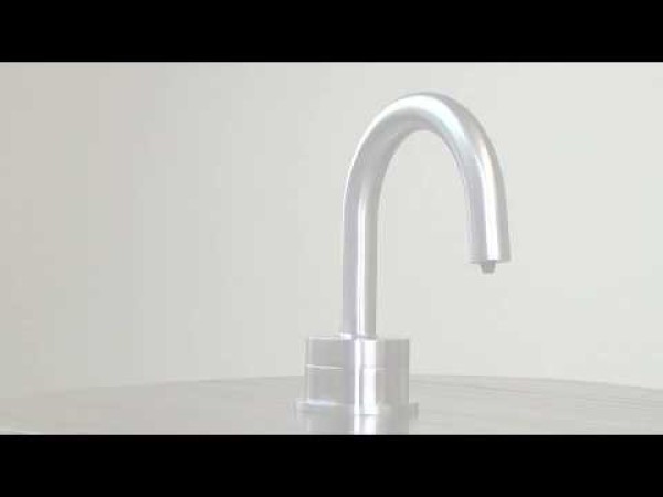 PYOS-1101 Sensor Soap Dispenser for Vessel Bowl Sinks in Matte Black With 1" Riser