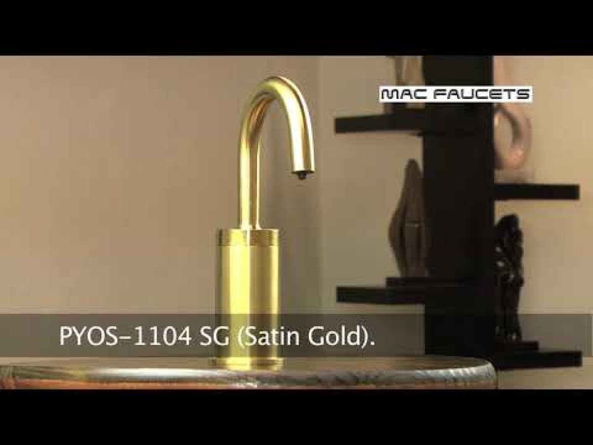 PYOS-1104 Sensor Soap Dispenser for Vessel Bowl Sinks in Matte Black With 4" Riser
