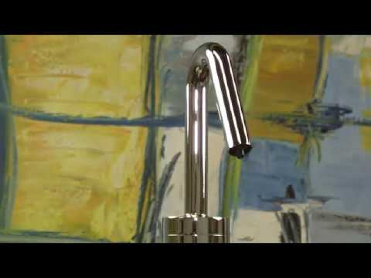 PYOS-1405 Electronic Soap Dispenser for Vessel Sinks in Matte Black With 5" Riser