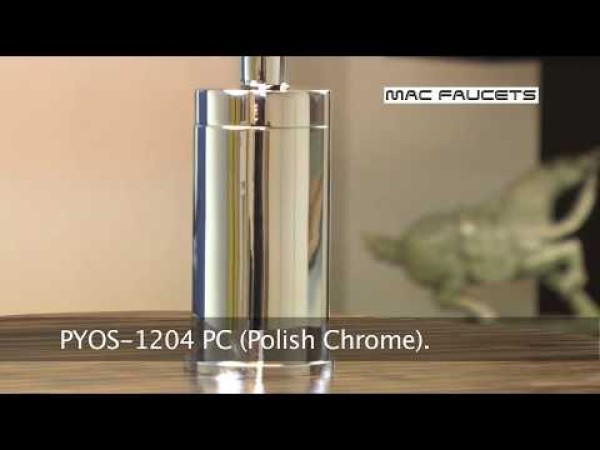 PYOS-1204 Automatic Soap Dispenser for Vessel Sinks in Matte Black With 4" Riser