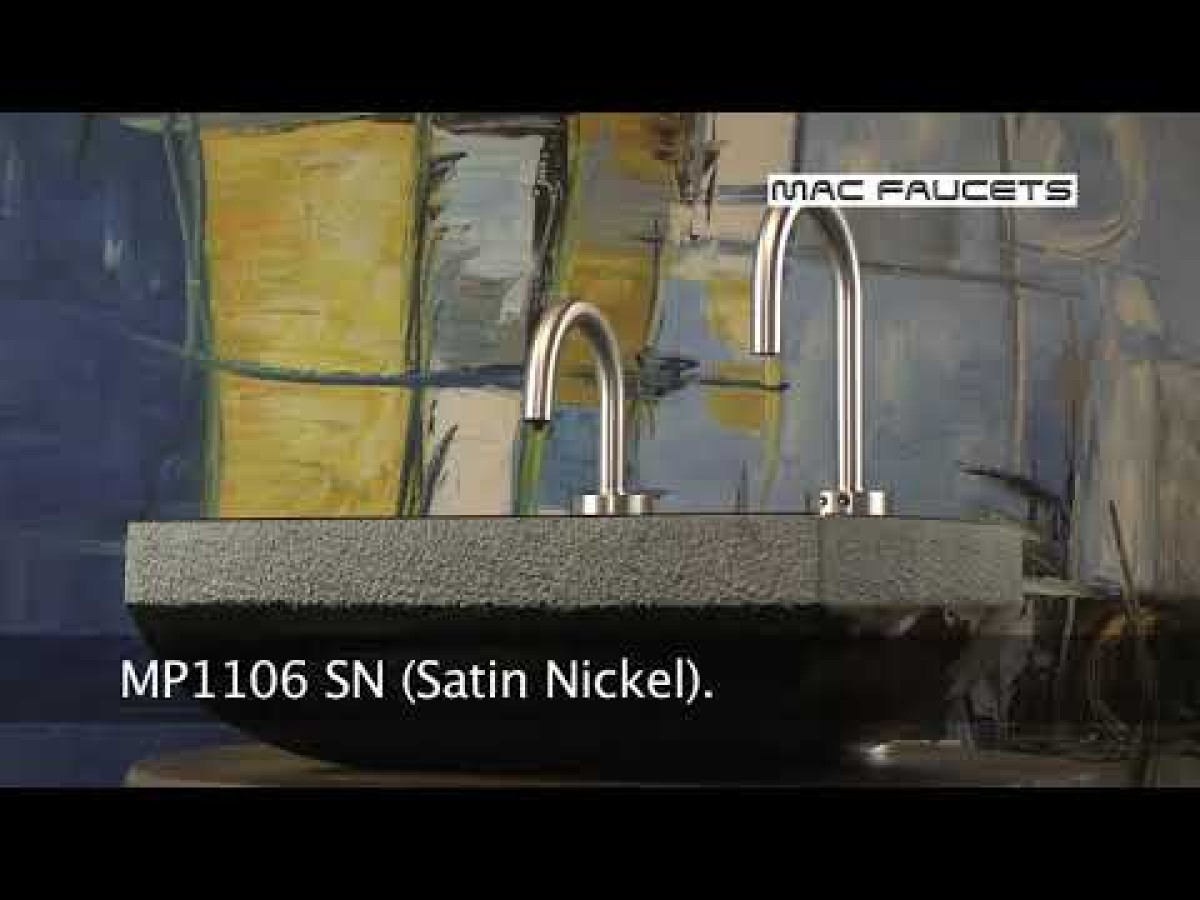 MP1106 Matching Electronic Faucet and Electronic Soap Dispenser in Matte Black With 6" Riser
