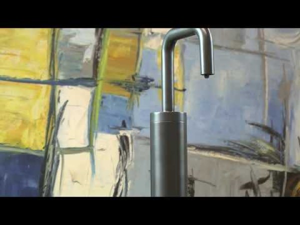 PYOS-1205 Automatic Soap Dispenser for Vessel Sinks in Matte Black With 5" Riser