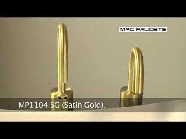 MP1104 Matching Electronic Faucet and Electronic Soap Dispenser in Matte Black With 4" Riser